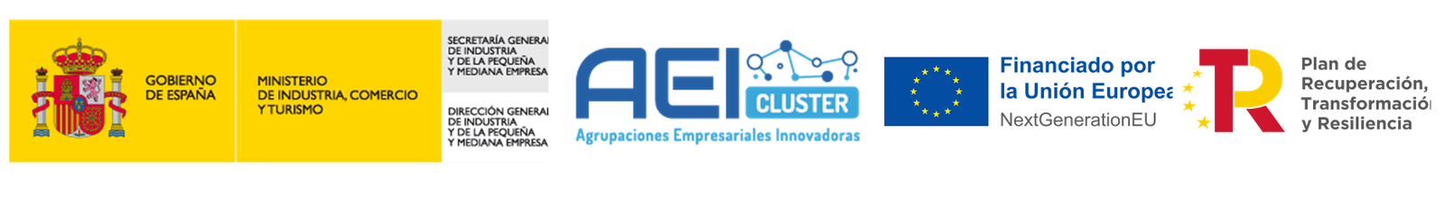 Logotipos de financiación y socios del proyecto Aprobado Arrobadera 4.0